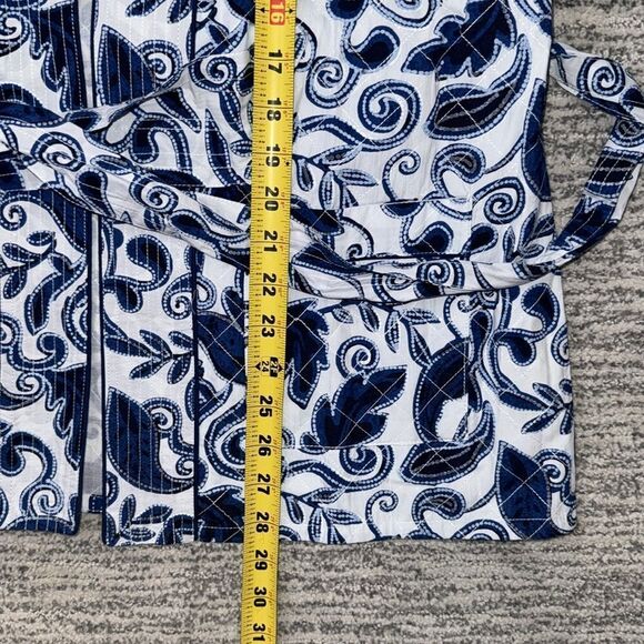 New Cleobella Tayla Wrap Vest Top in Azulejo Large Blue/White Revolve - Picture 10 of 16